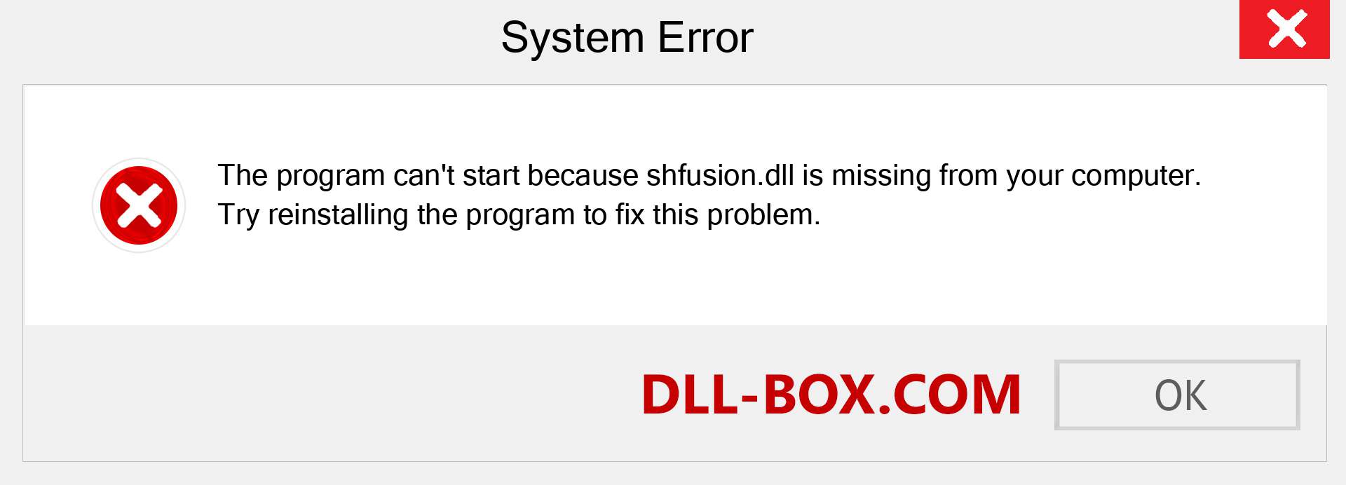  shfusion.dll file is missing?. Download for Windows 7, 8, 10 - Fix  shfusion dll Missing Error on Windows, photos, images