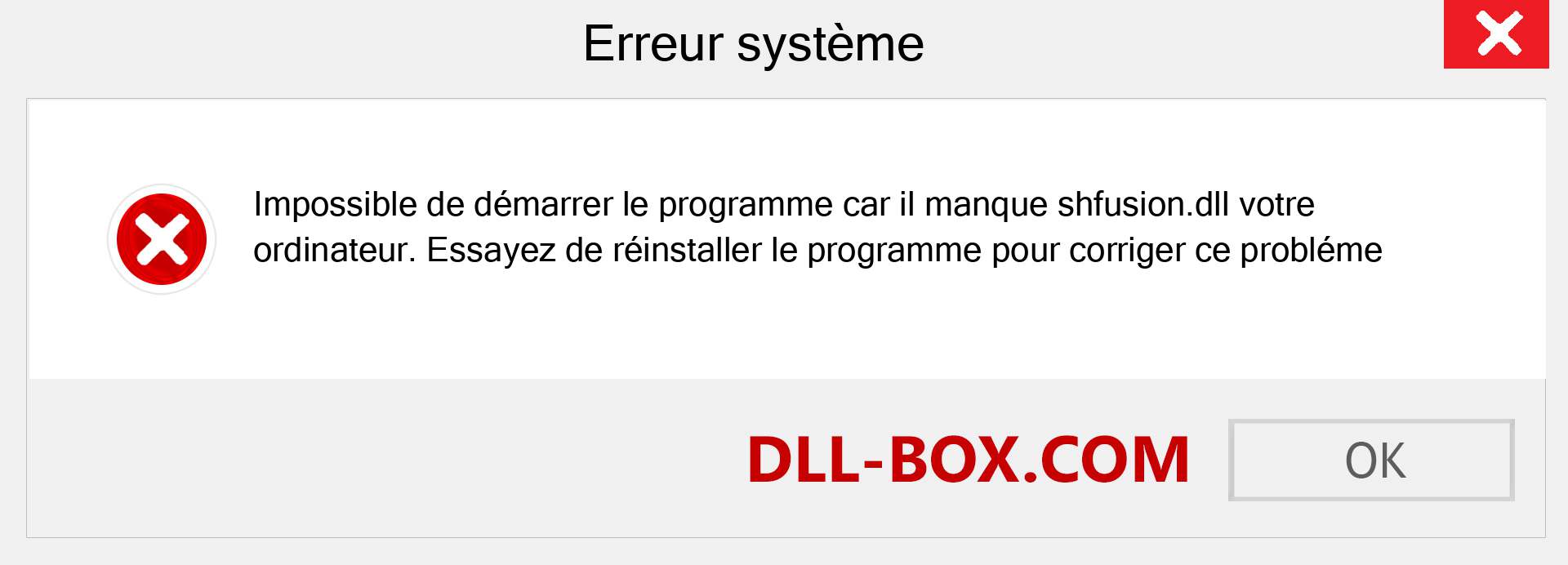 Le fichier shfusion.dll est manquant ?. Télécharger pour Windows 7, 8, 10 - Correction de l'erreur manquante shfusion dll sur Windows, photos, images